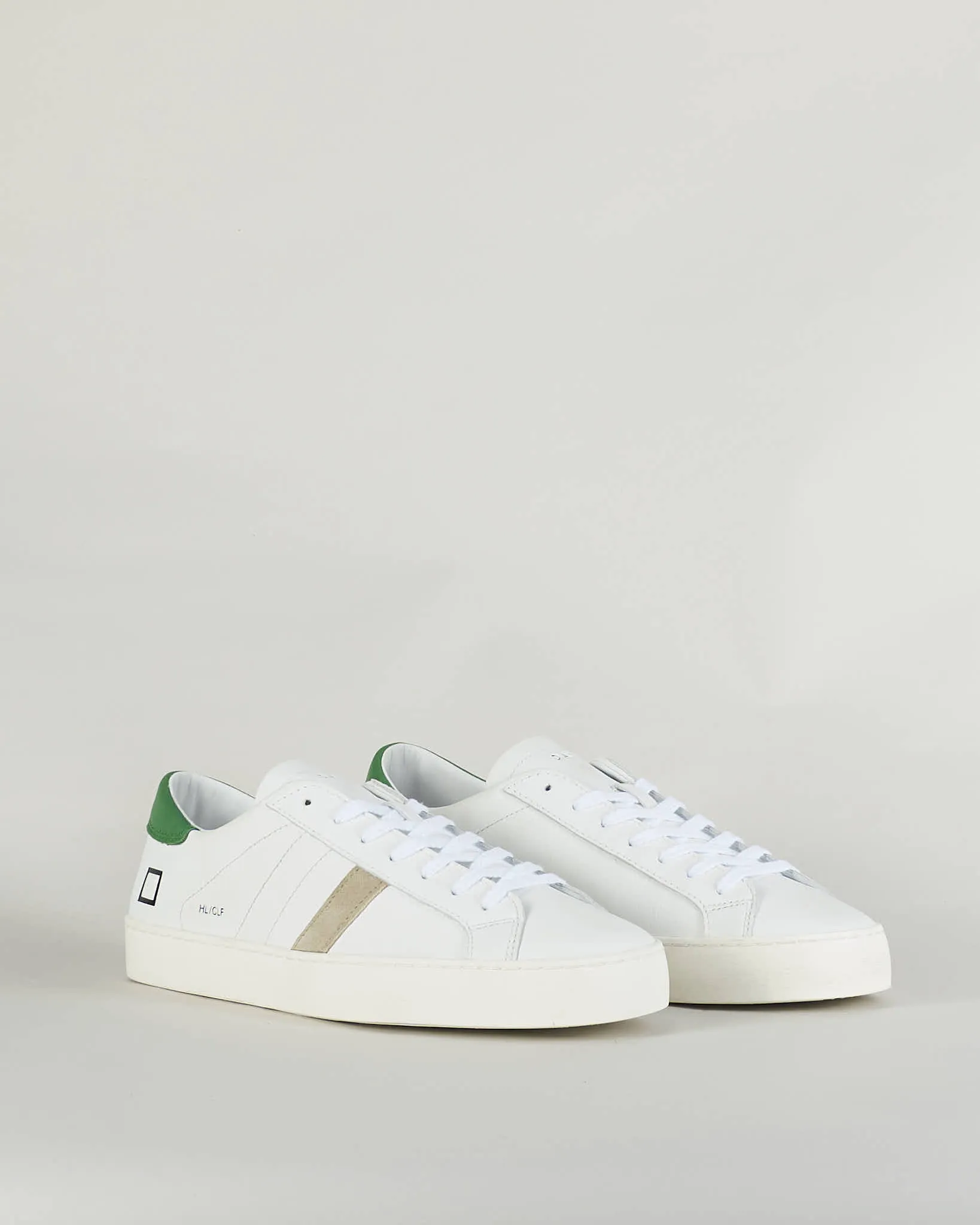 DATE Sneakers Hill Low White-Green D.A.T.E: