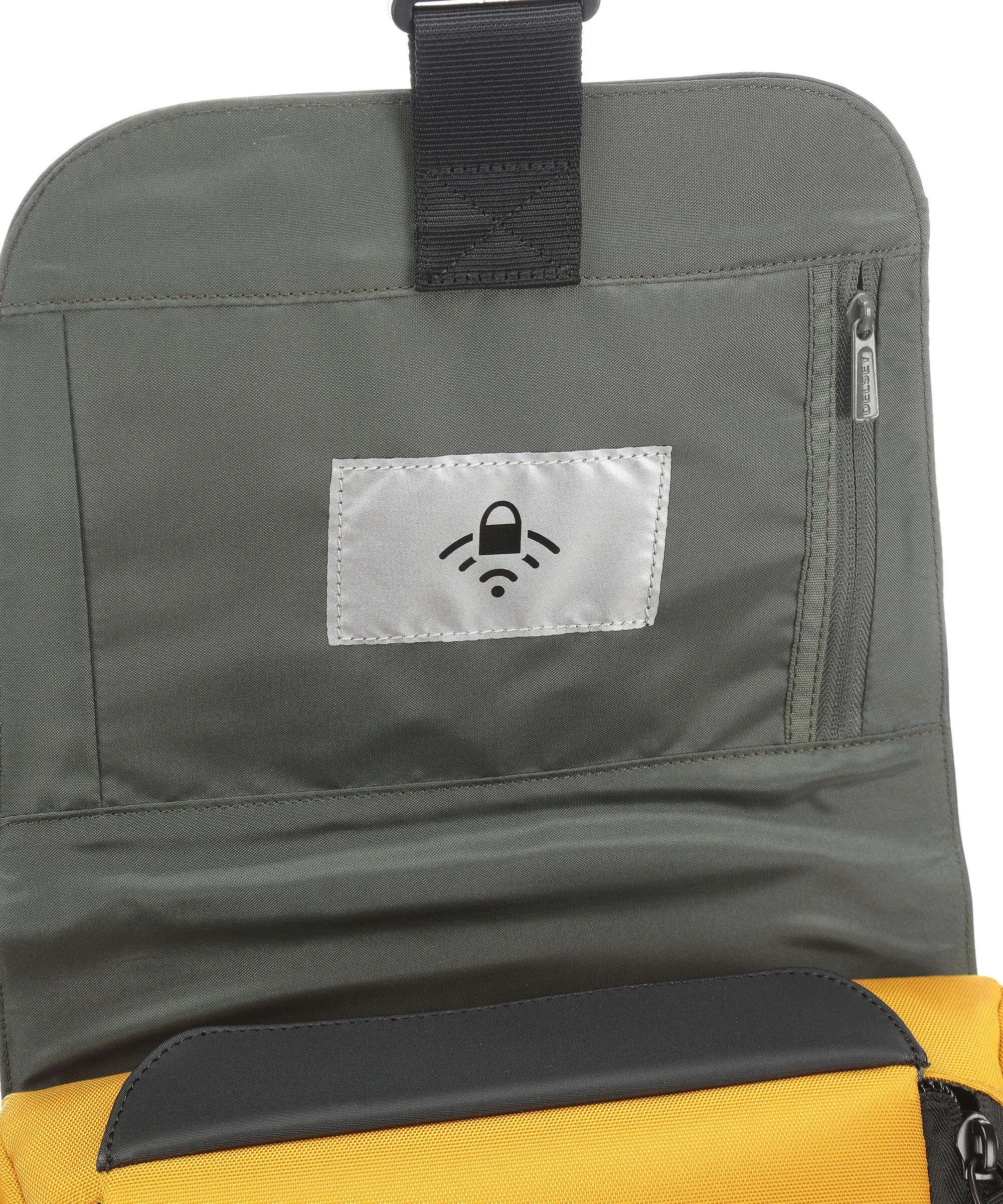  Delsey Paris Securflap Zaino 15″ poliestere grigio/giallo  