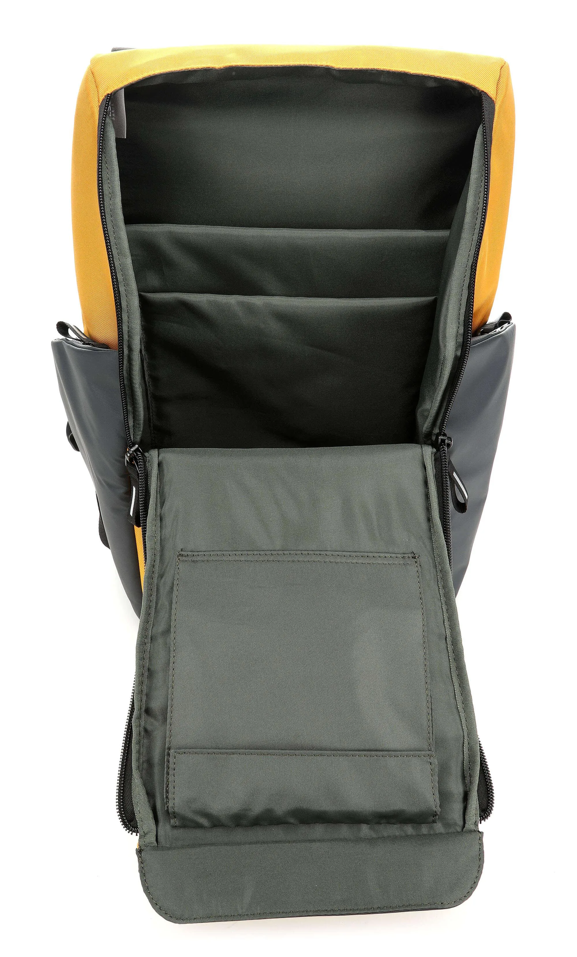  Delsey Paris Securflap Zaino 15″ poliestere grigio/giallo  