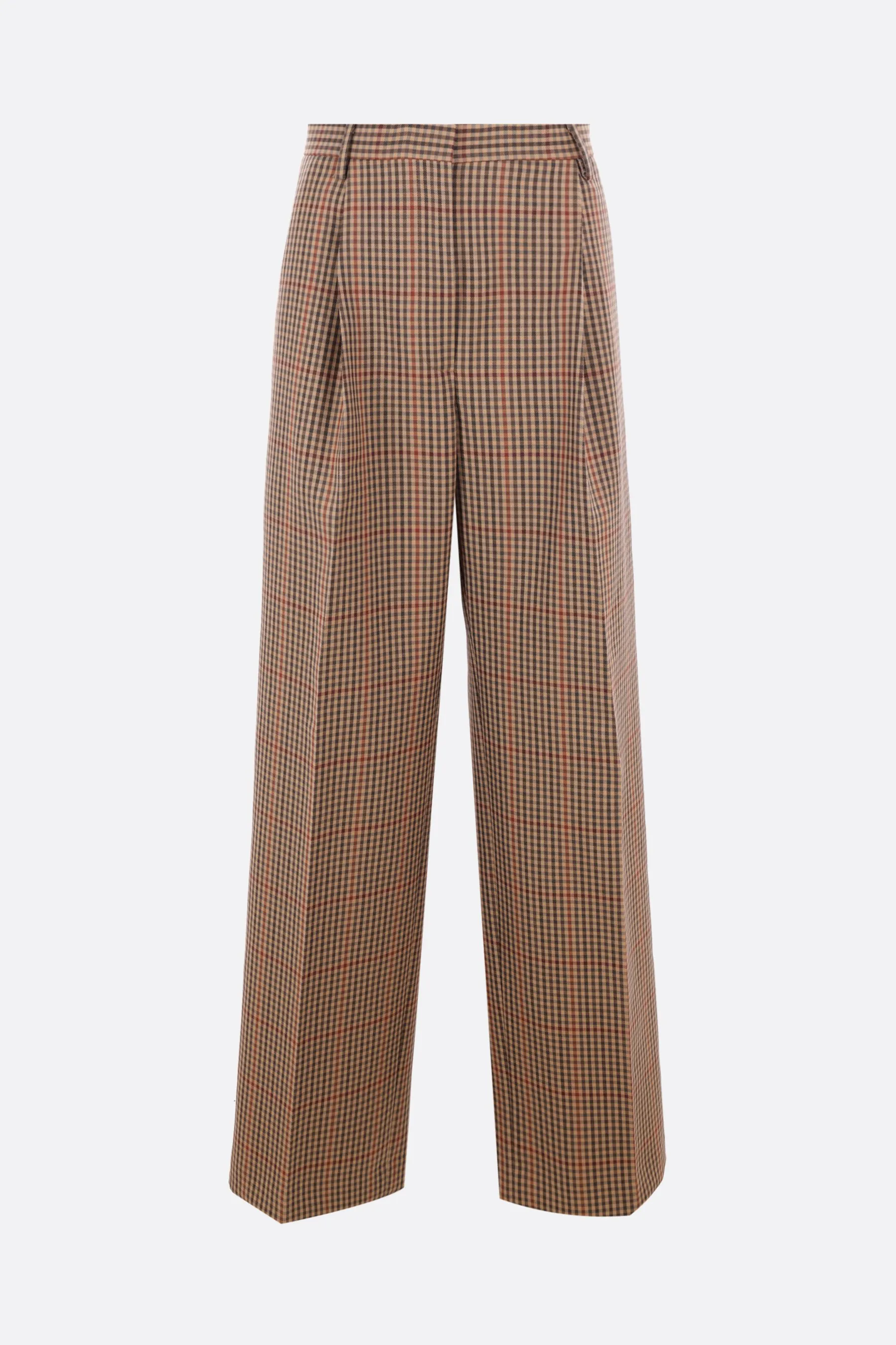  DRIES VAN NOTEN pantalone con pinces Porter in lana check 