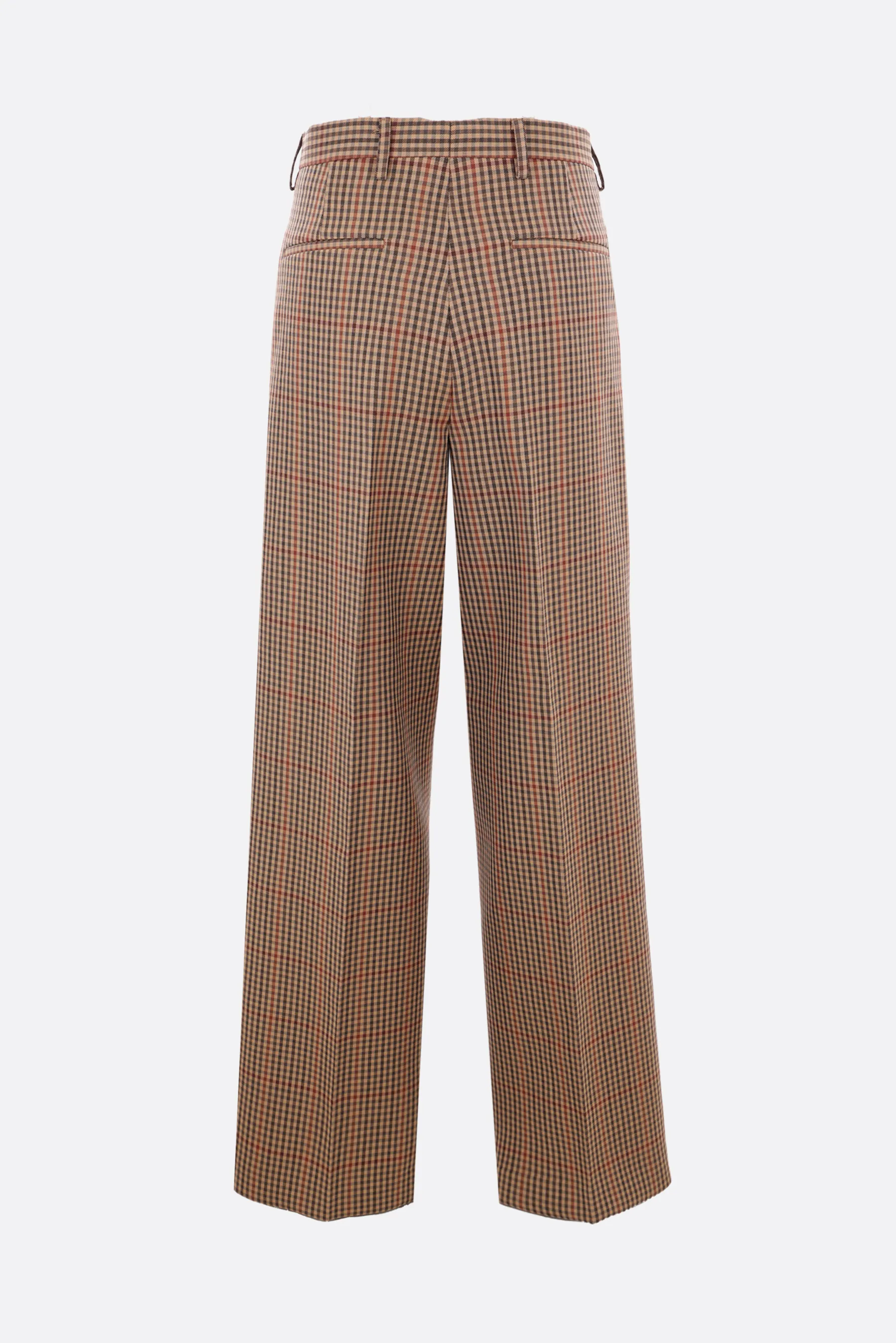  DRIES VAN NOTEN pantalone con pinces Porter in lana check 