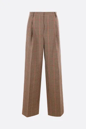  DRIES VAN NOTEN pantalone con pinces Porter in lana check 