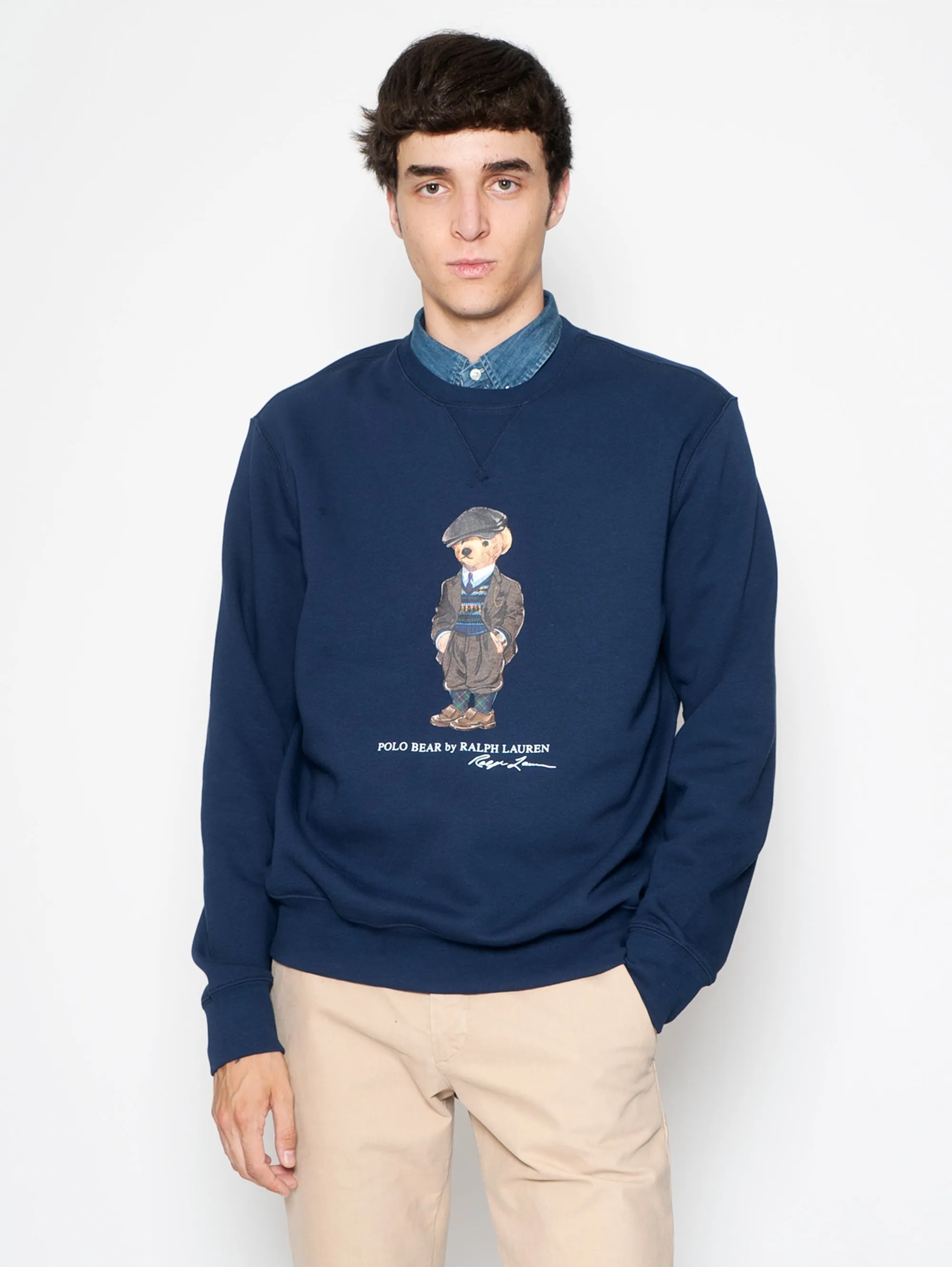 Felpa con Polo Bear Blu