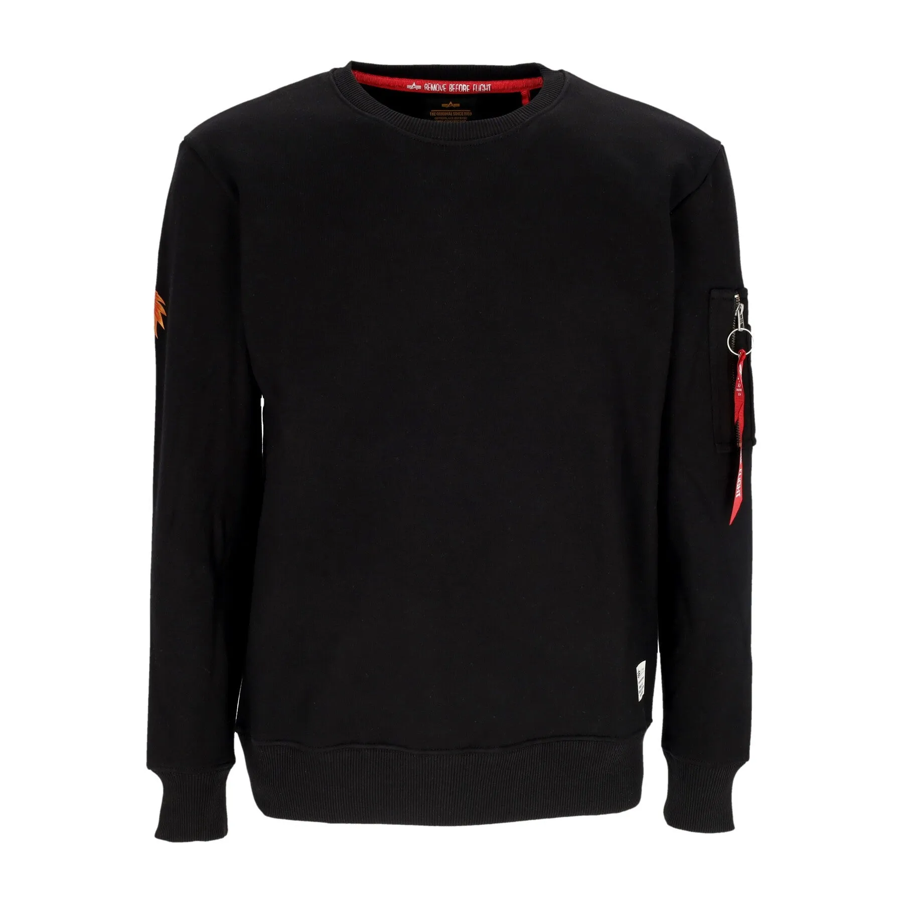 Felpa Girocollo Uomo Dragon Emb Sweater Black