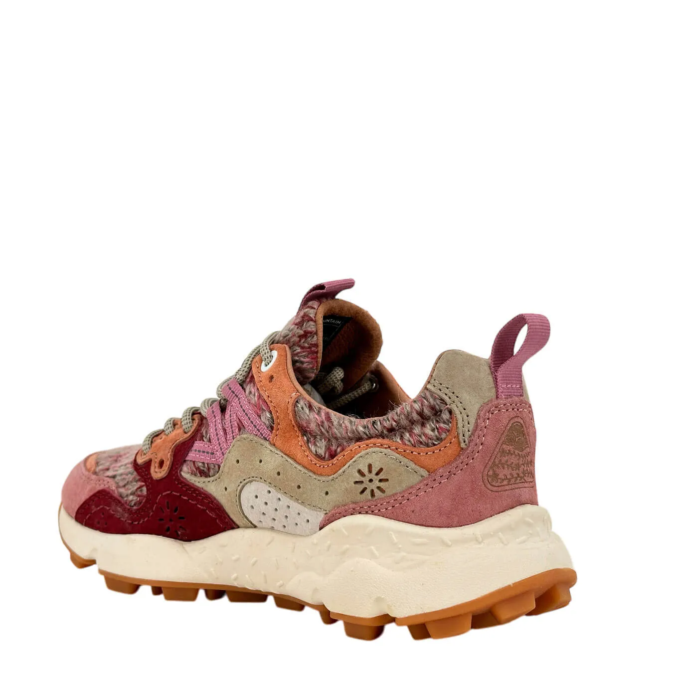 Flower Mountain Yamano 3 Sneakers Donna, Suede e Lana, Rosa