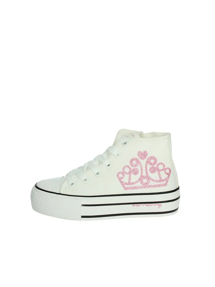 Fornarina  SNEAKERS ALTA BARBI 2 BIANCO/FUCSIA