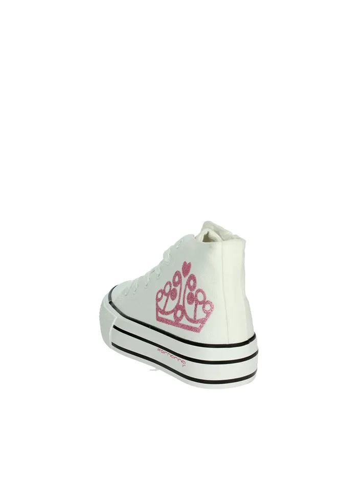 Fornarina  SNEAKERS ALTA BARBI 2 BIANCO/FUCSIA