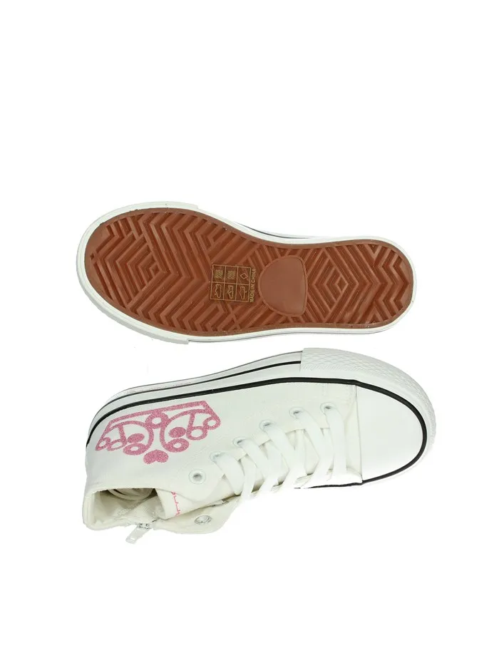 Fornarina  SNEAKERS ALTA BARBI 2 BIANCO/FUCSIA