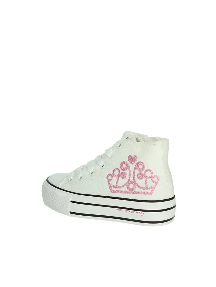 Fornarina  SNEAKERS ALTA BARBI 2 BIANCO/FUCSIA