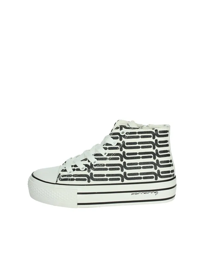 Fornarina  SNEAKERS ALTA BARBI BIANCO/NERO