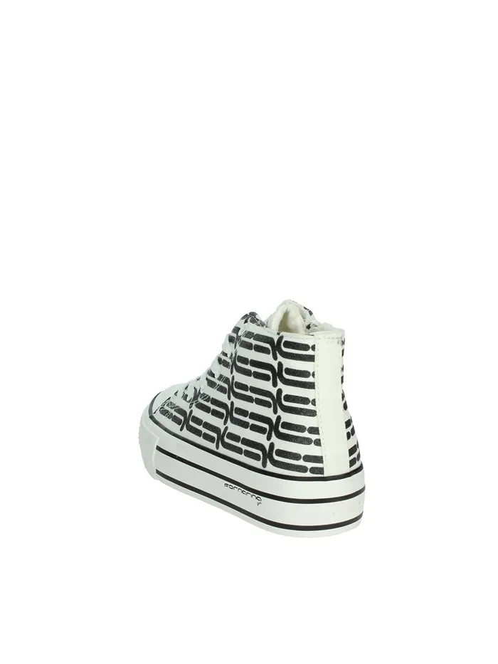 Fornarina  SNEAKERS ALTA BARBI BIANCO/NERO