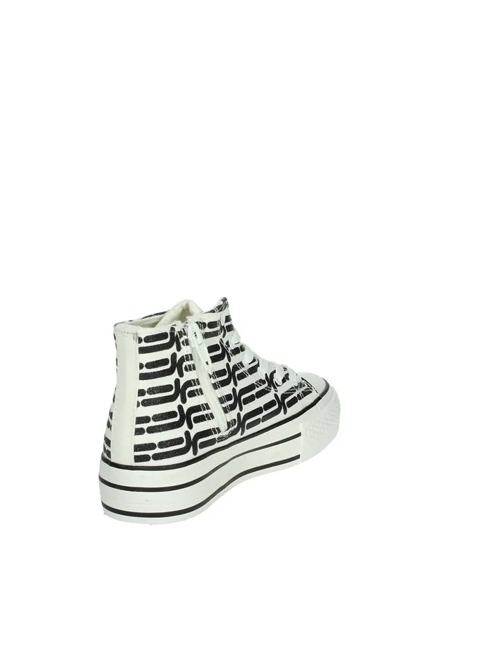 Fornarina  SNEAKERS ALTA BARBI BIANCO/NERO