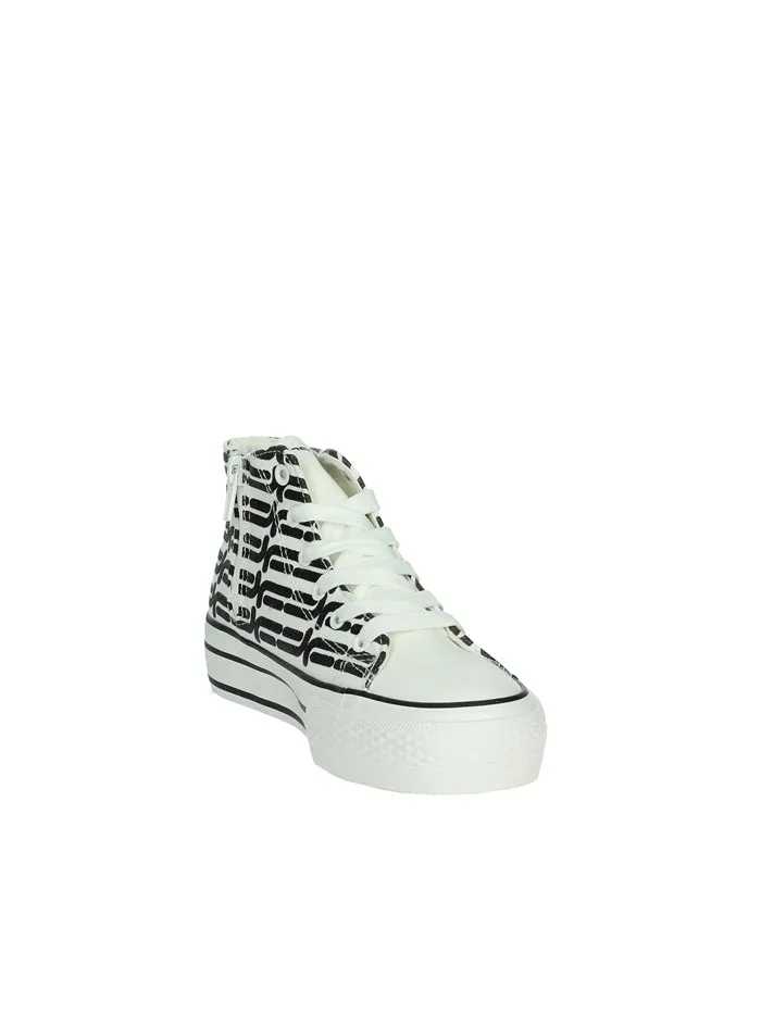 Fornarina  SNEAKERS ALTA BARBI BIANCO/NERO