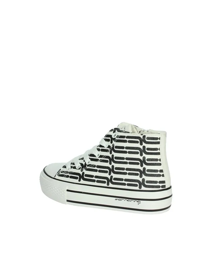 Fornarina  SNEAKERS ALTA BARBI BIANCO/NERO