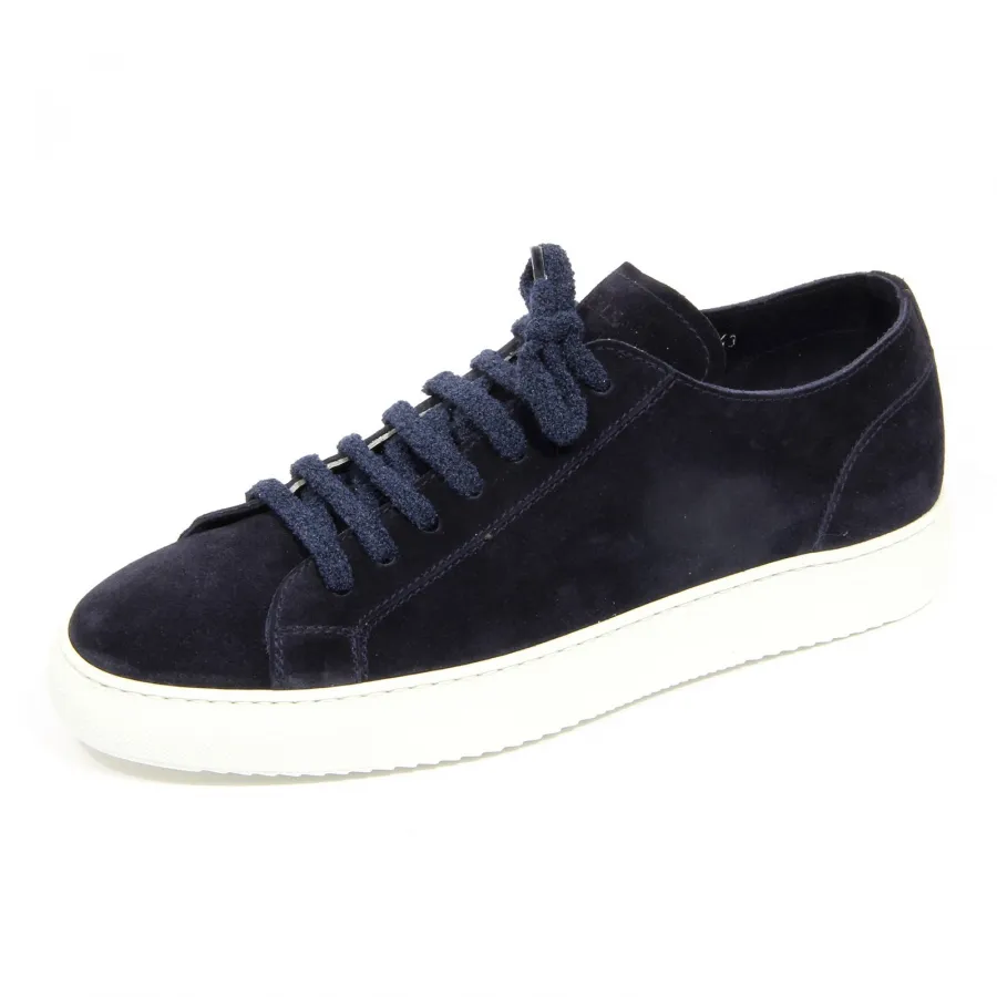 G5044 sneaker uomo DOUCAL'S dark blue suede shoe men