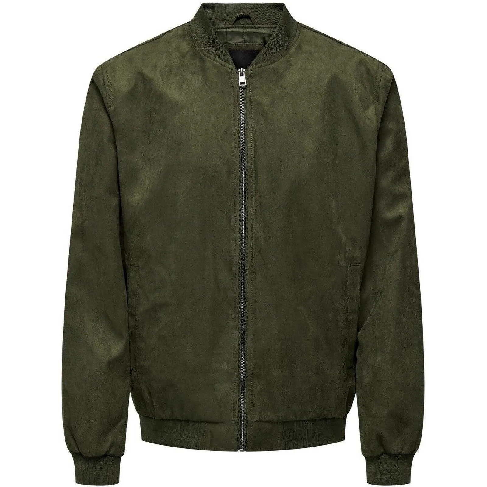 Giubbini Uomo Only & Sons - Onslucas Fake Suede Bomber Otw - Verde