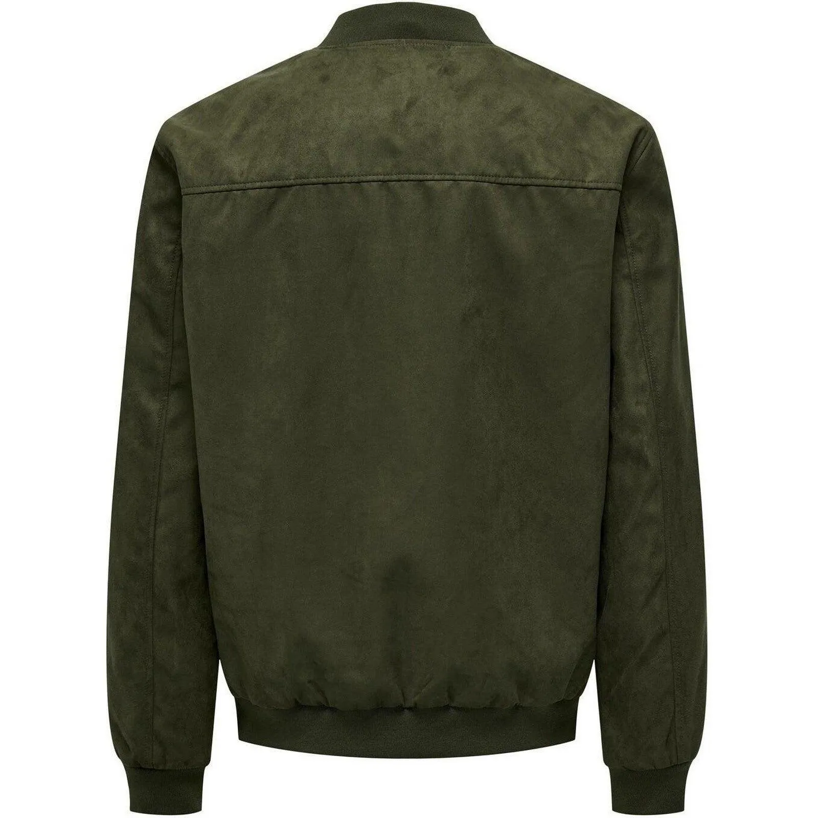 Giubbini Uomo Only & Sons - Onslucas Fake Suede Bomber Otw - Verde