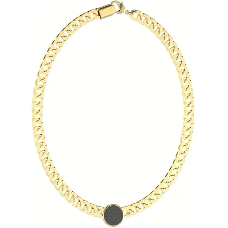 GUESS Collana a catena con centrale in acciaio Guess