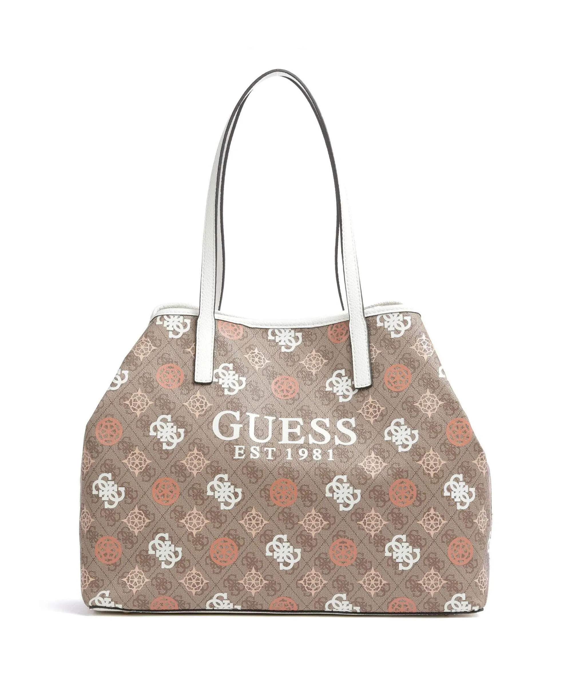  Guess Vikky Borsa shopper pelle sintetica marrone chiaro  