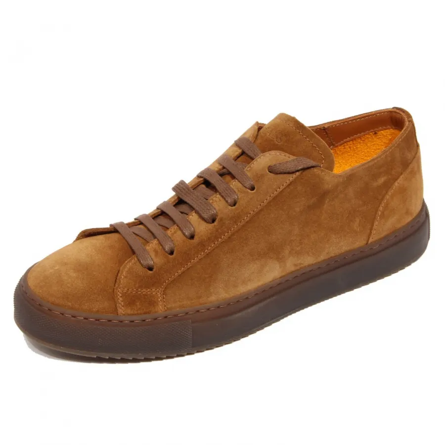 H1522 sneaker uomo DOUCAL'S man KOBEUF suede shoe brown