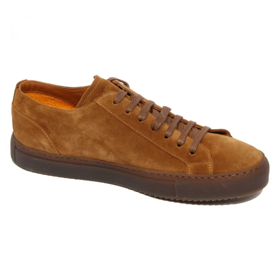 H1522 sneaker uomo DOUCAL'S man KOBEUF suede shoe brown