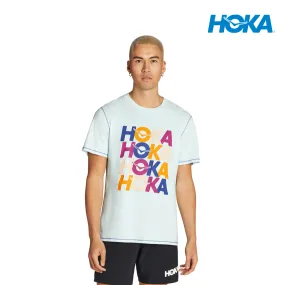 HOKA Men All-Day Tee - Blue Glass / Bluing