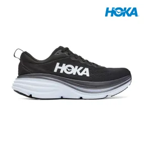 HOKA Men Bondi 8 Wide - Black / White