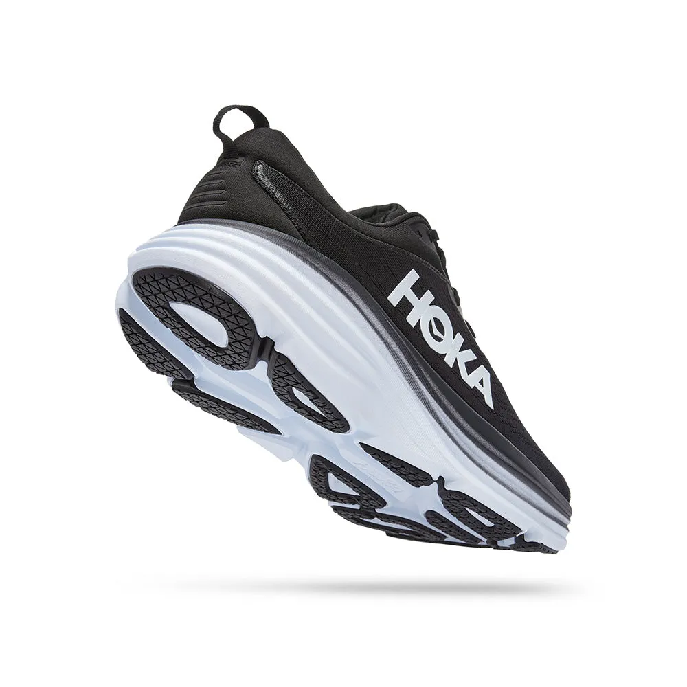 HOKA Men Bondi 8 Wide - Black / White