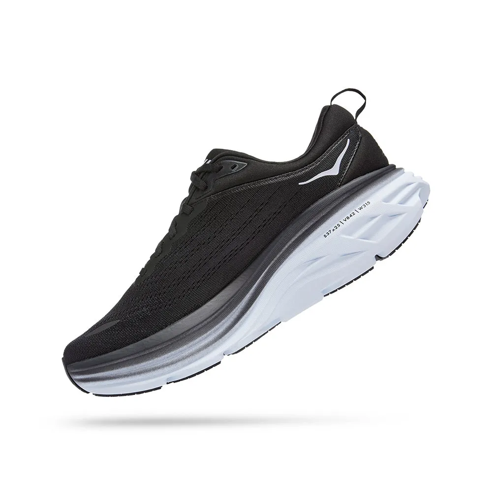 HOKA Men Bondi 8 Wide - Black / White