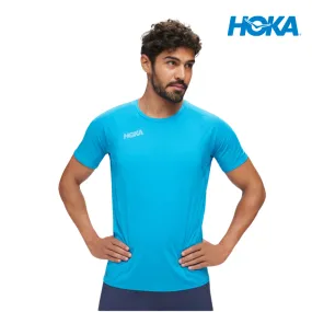 HOKA Men Glide Short Sleeve - Diva Blue