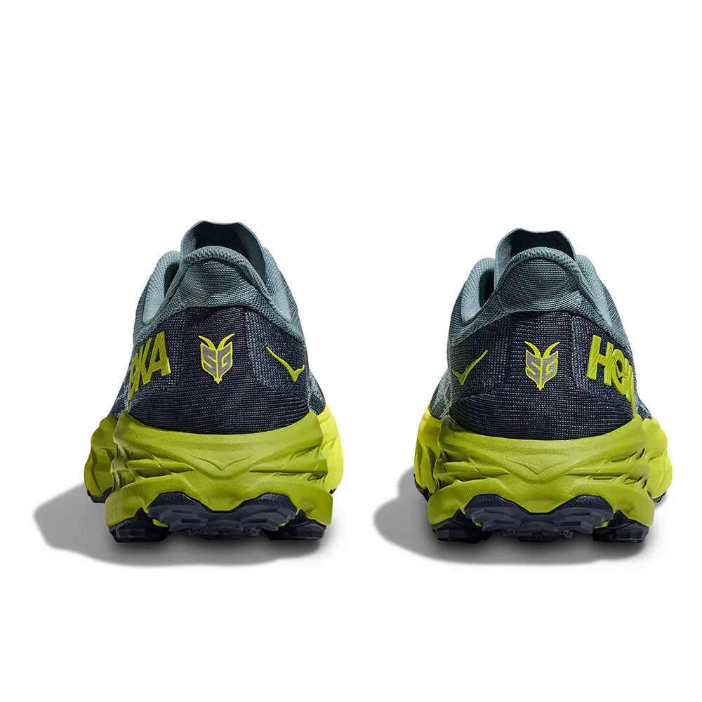 HOKA Men Speedgoat 5 Wide - Stone Blue / Dark Citron