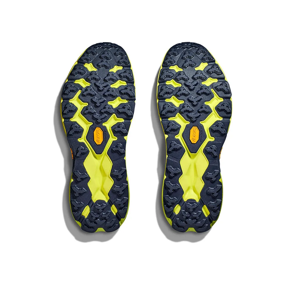 HOKA Men Speedgoat 5 Wide - Stone Blue / Dark Citron