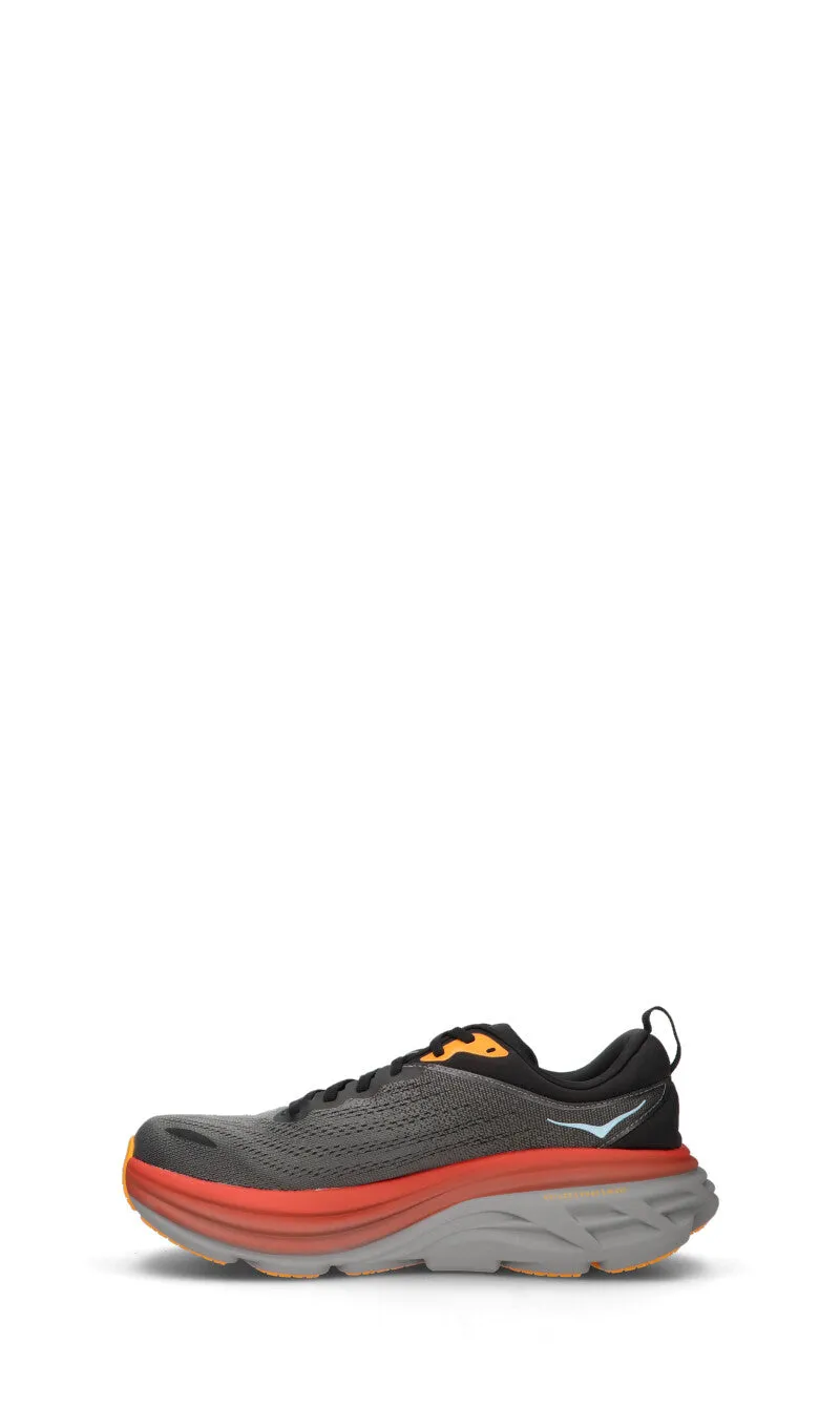 HOKA ONE ONE Sneaker uomo grigia/nera/arancione