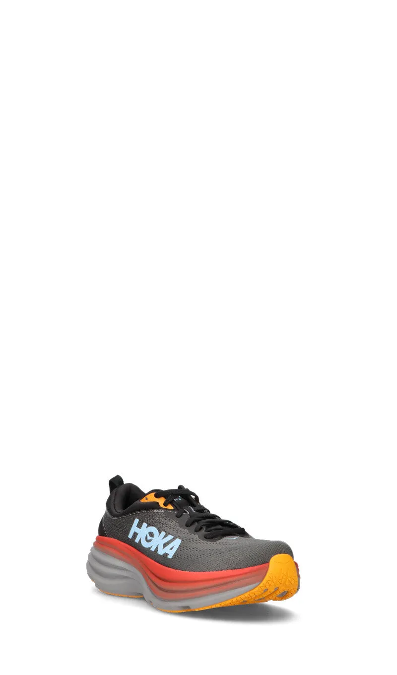 HOKA ONE ONE Sneaker uomo grigia/nera/arancione