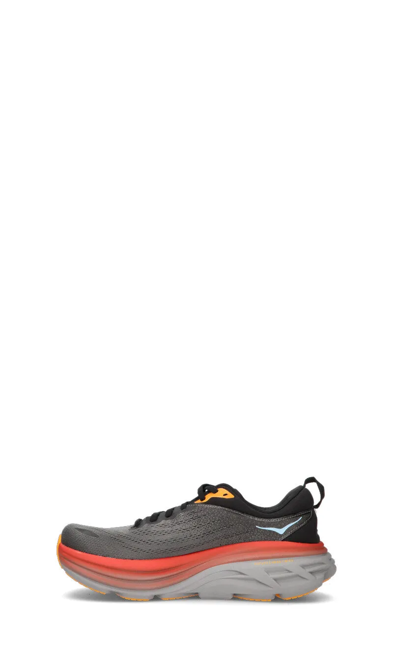 HOKA ONE ONE Sneaker uomo grigia/nera/arancione