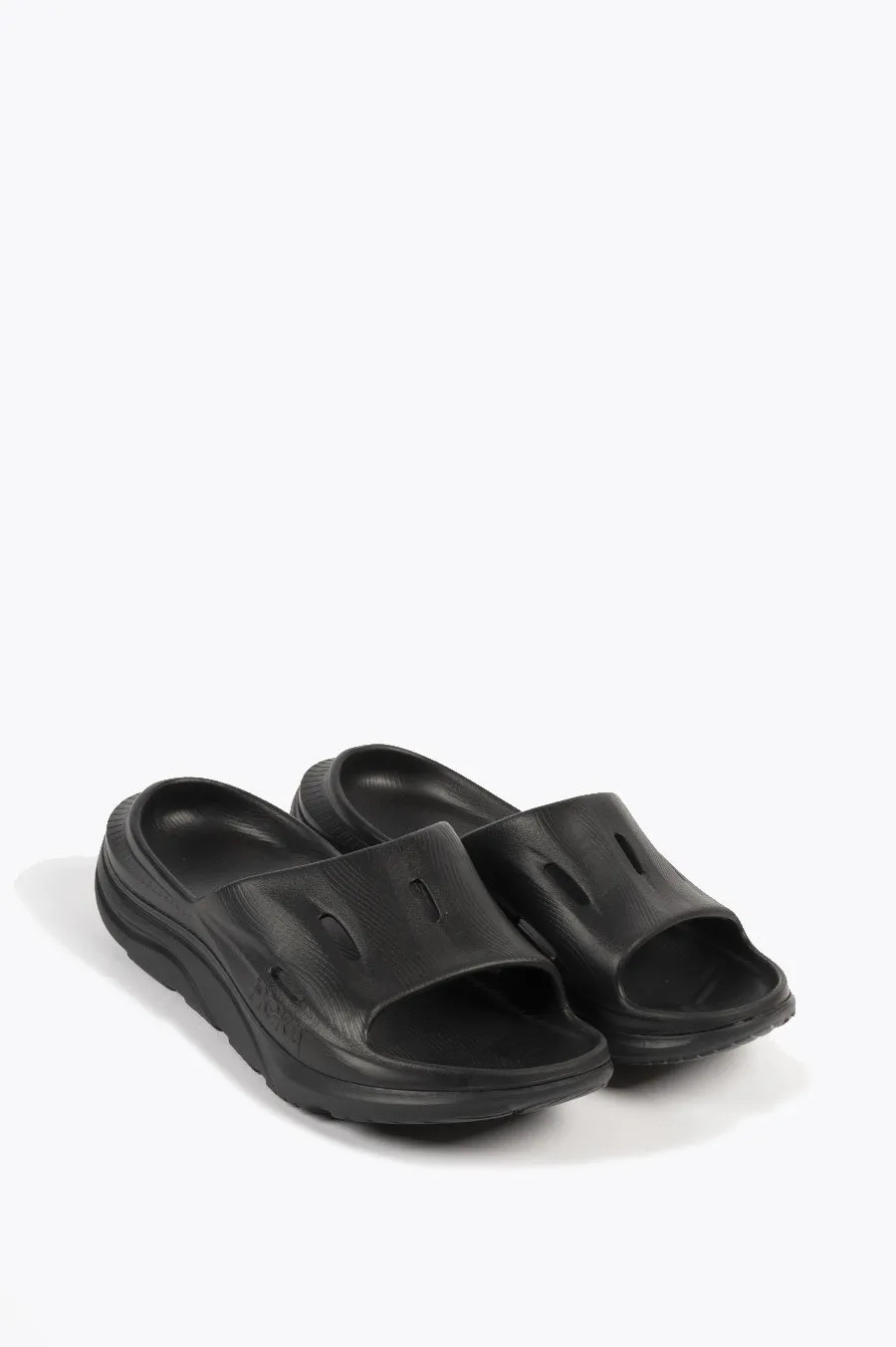 HOKA ORA RECOVERY SLIDE 3 BLACK