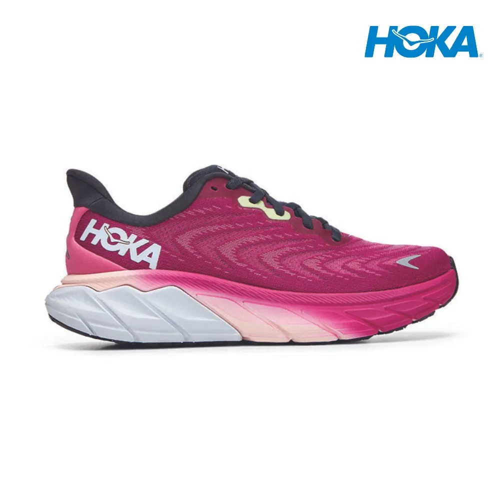 HOKA Women Arahi 6 Wide - Festival Fuchsia / Ibis Rose