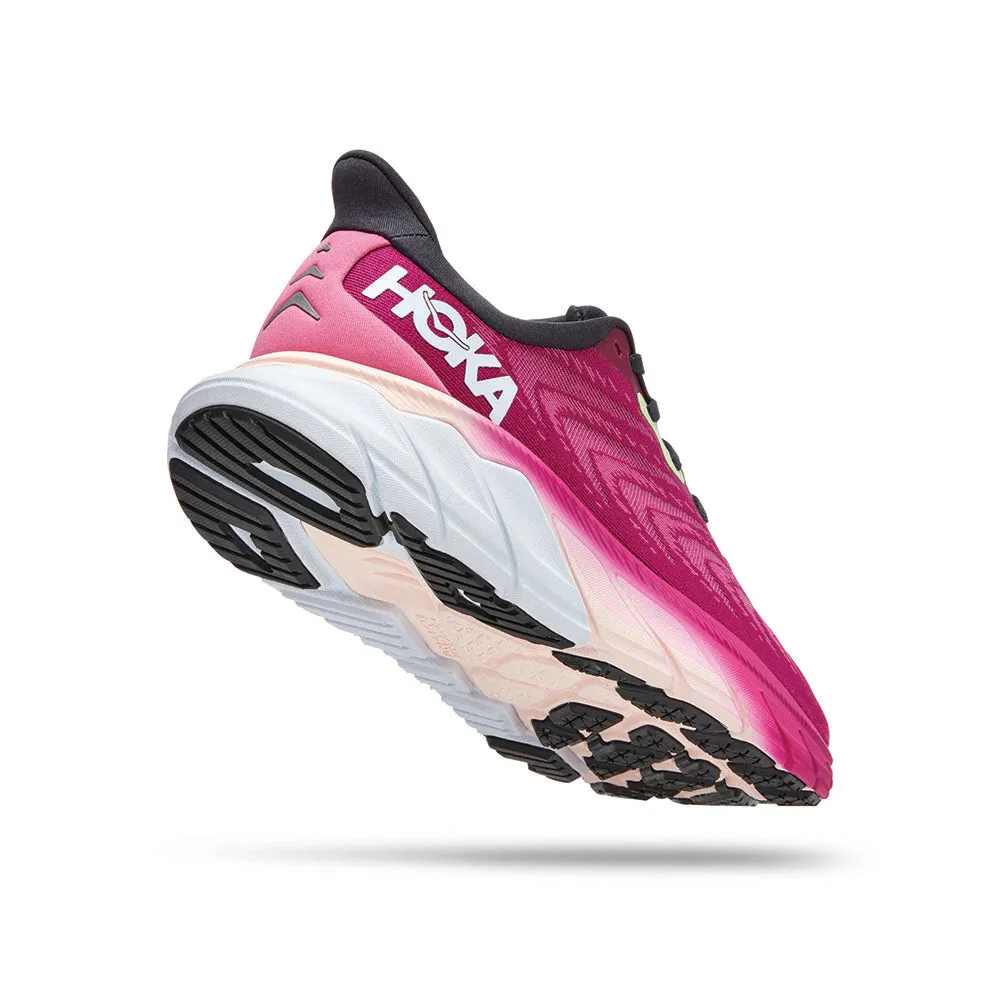 HOKA Women Arahi 6 Wide - Festival Fuchsia / Ibis Rose