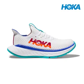 HOKA Women Carbon X 3 - White / Flame