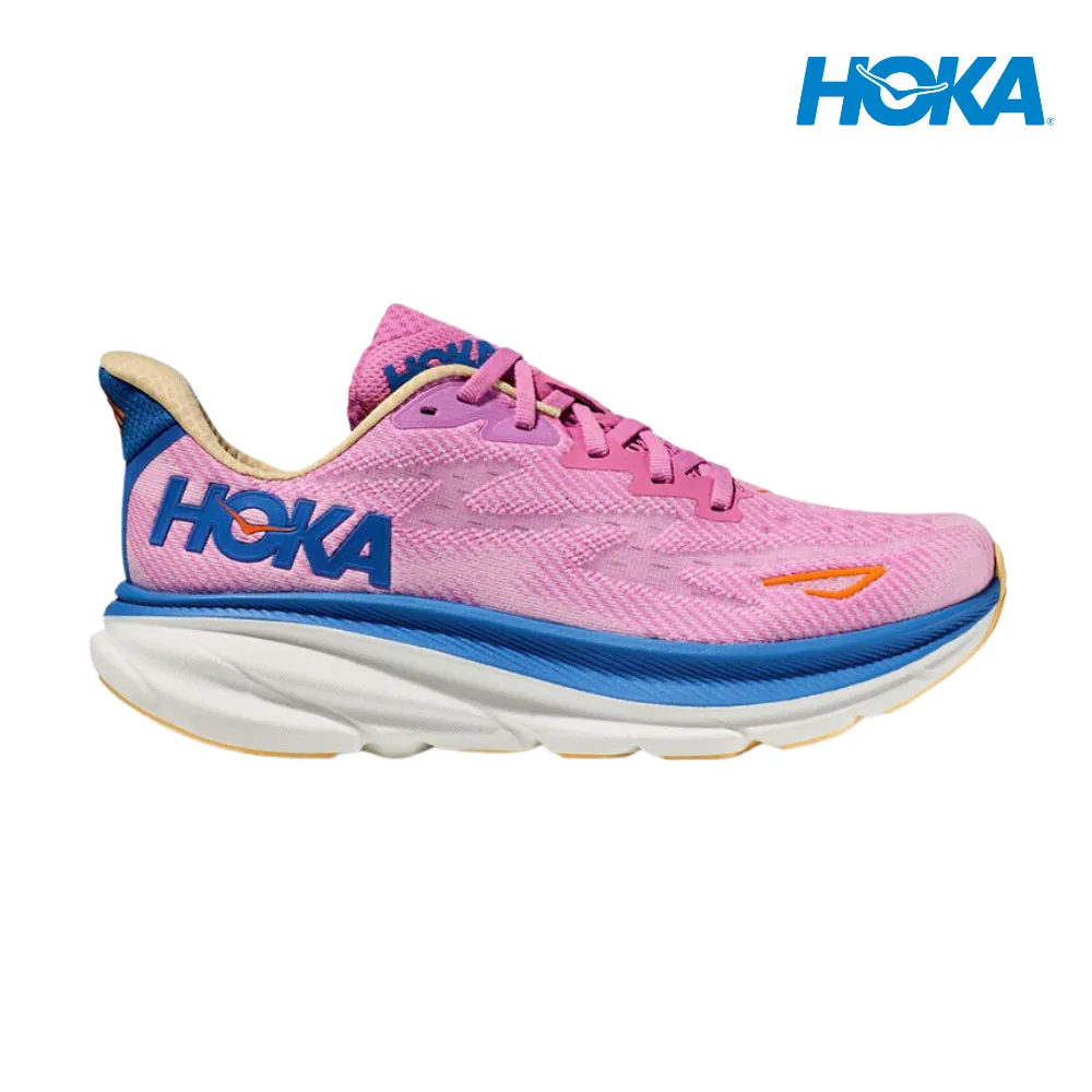 HOKA Women Clifton 9 Wide - Cyclamen / Sweet Lilac