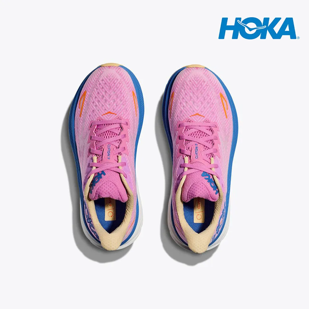 HOKA Women Clifton 9 Wide - Cyclamen / Sweet Lilac