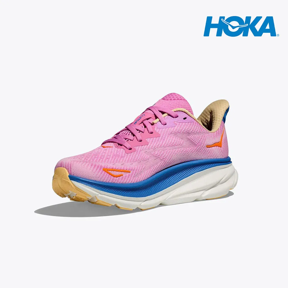 HOKA Women Clifton 9 Wide - Cyclamen / Sweet Lilac