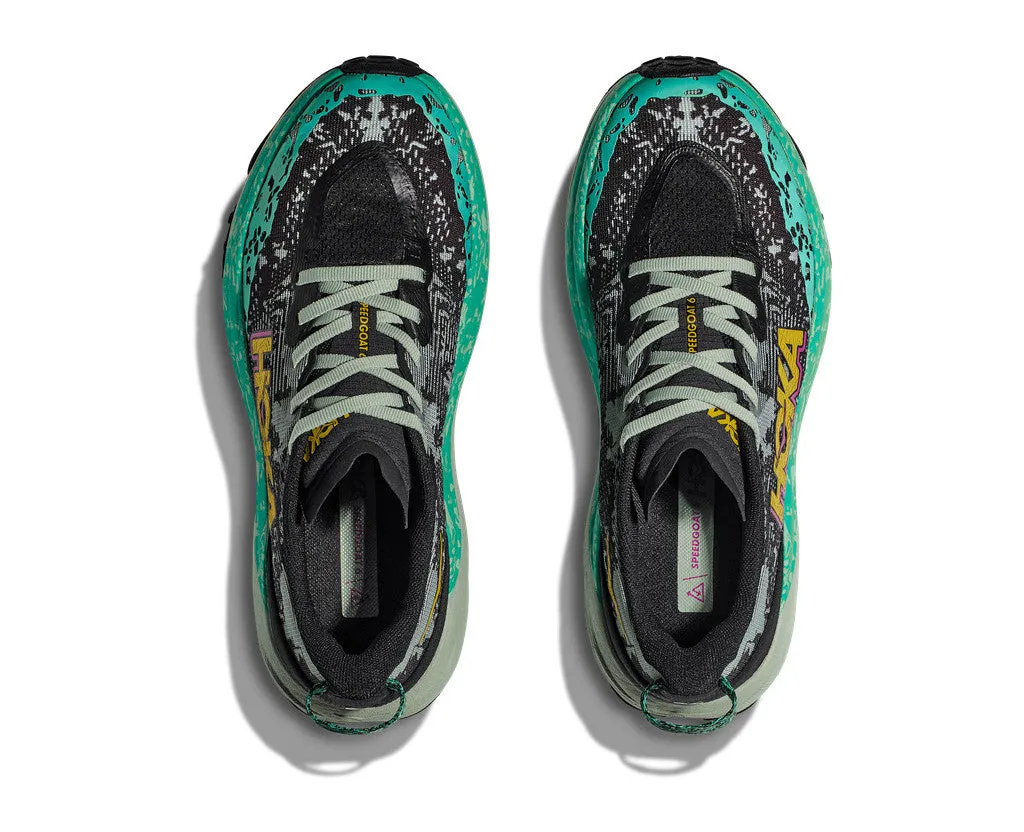 HOKA Women Speedgoat 6 - Black / Aloe Vera