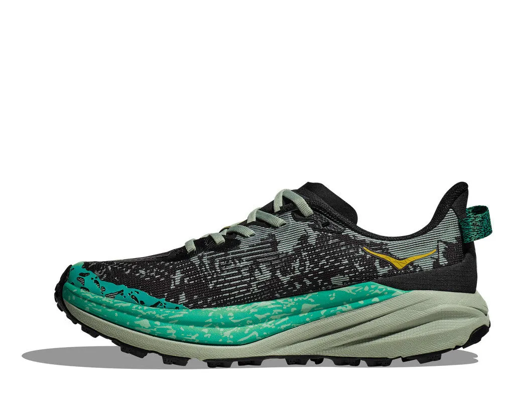 HOKA Women Speedgoat 6 - Black / Aloe Vera