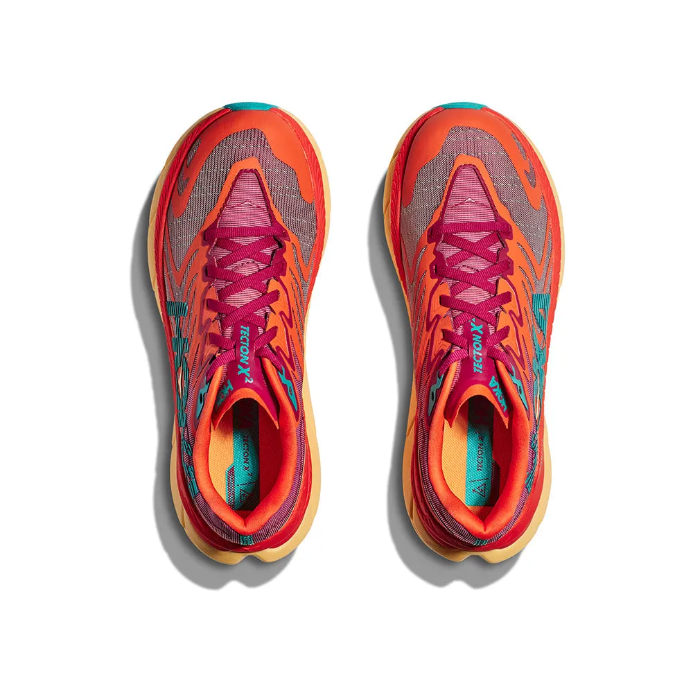 HOKA Women Tecton X 2 - Cherries Jubilee / Flame