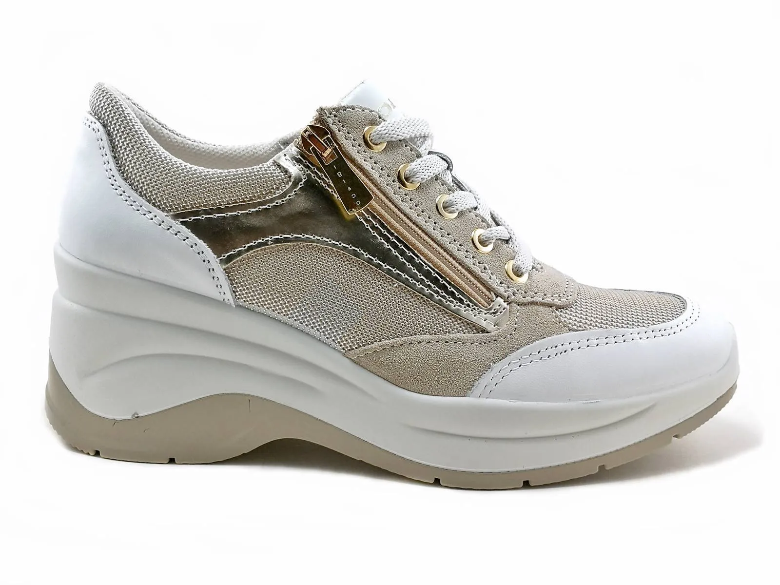 Igi & Co  ---------    ------------Sneakers con zeppa alta - Beige