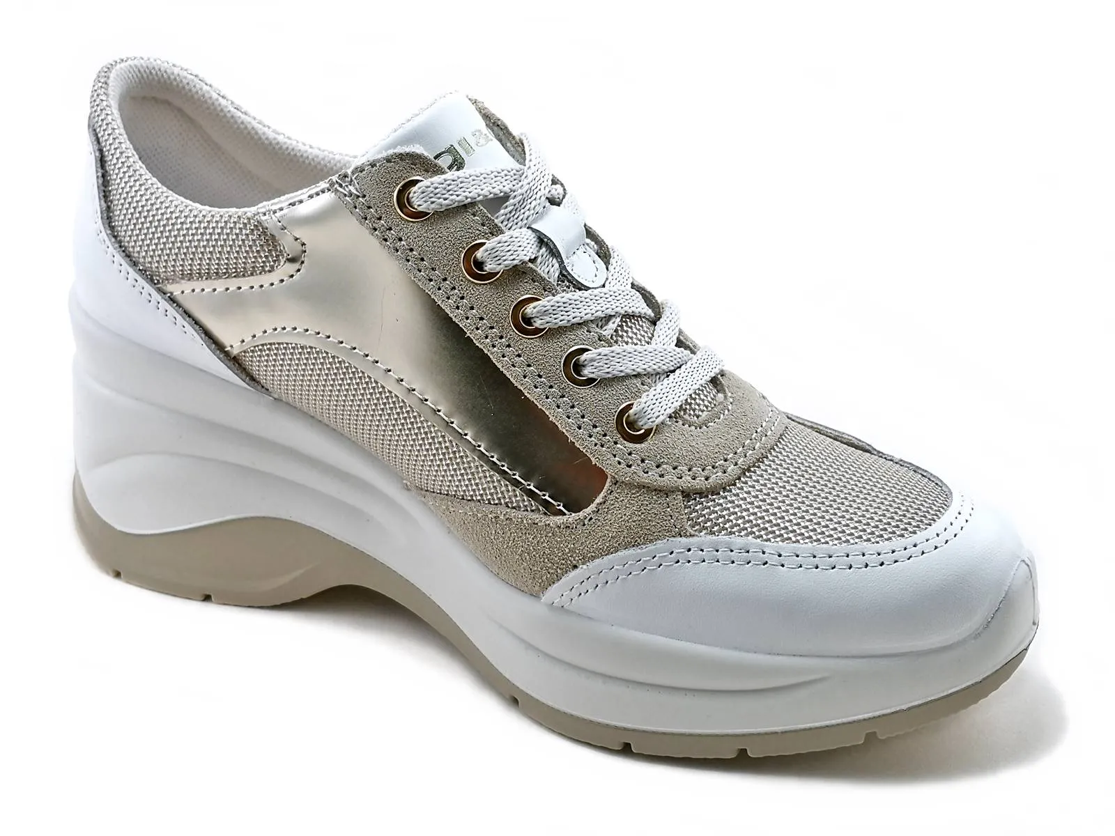 Igi & Co  ---------    ------------Sneakers con zeppa alta - Beige