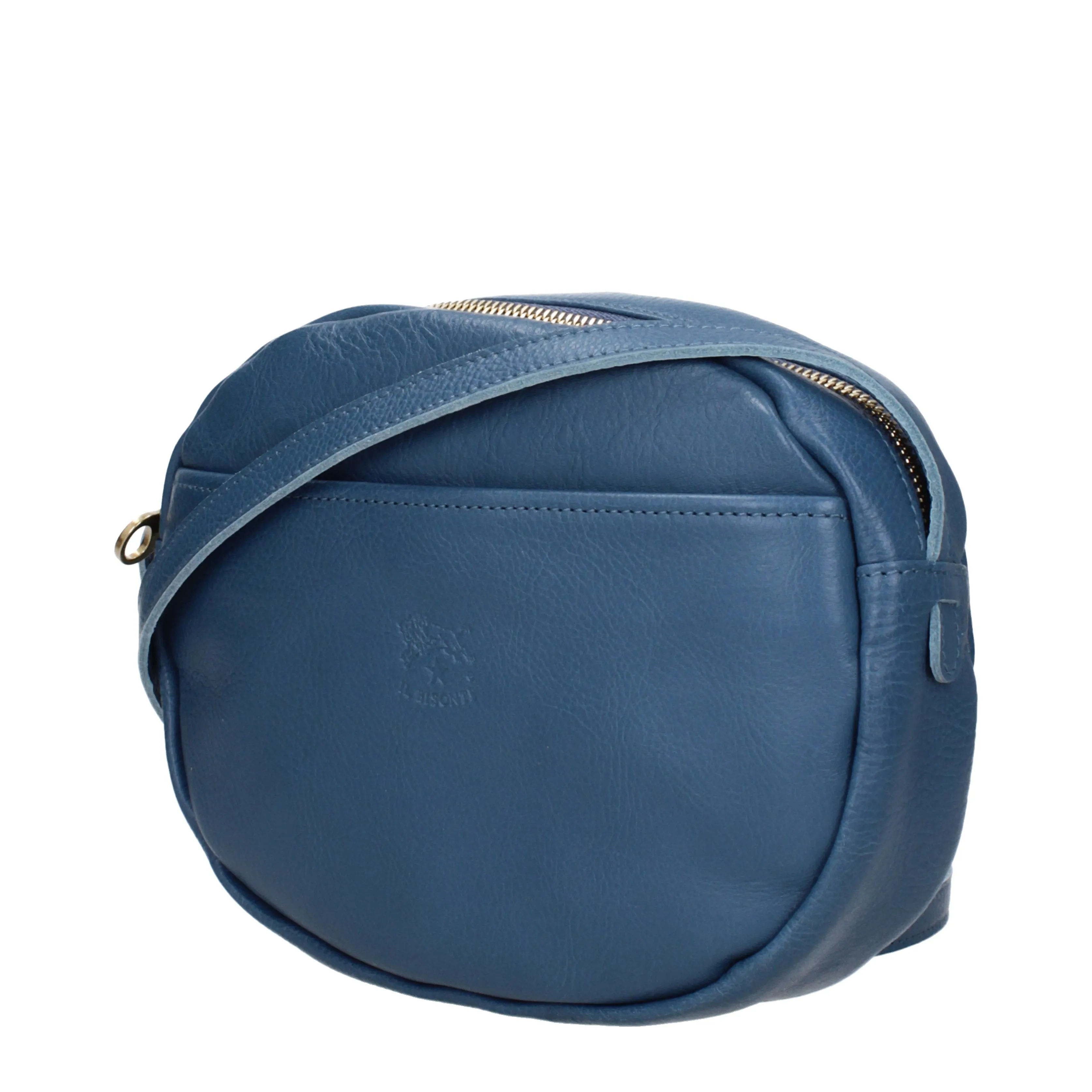 Il Bisonte Borse a Tracolla Rubino Donna Pelle Blu/Denim