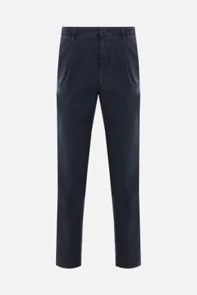  INCOTEX pantalone tapered-fit in gabardine 