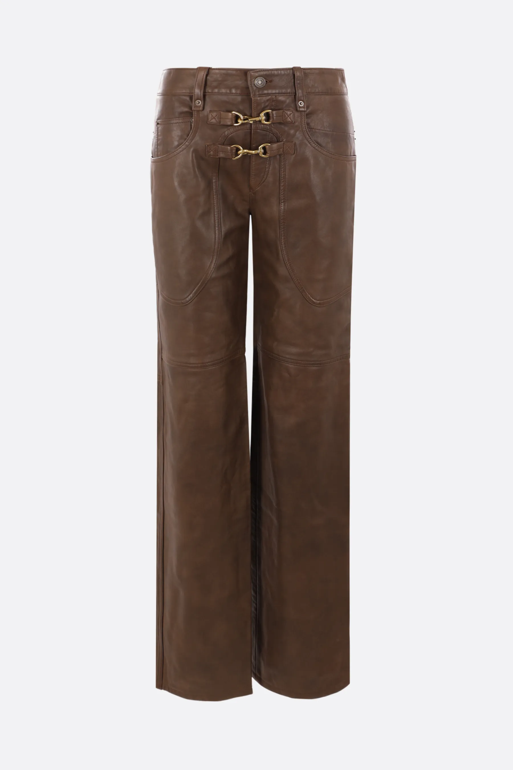  ISABEL MARANT pantalone Brinley in nappa 